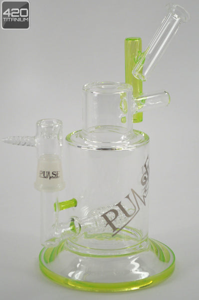 Pulse Glass - Barrel Stemline w/ Bent Neck