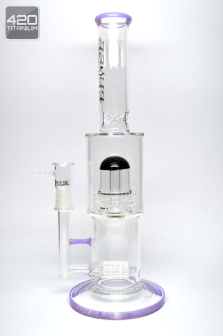 Pulse Glass - Barrel Stemline to Double Showerhead