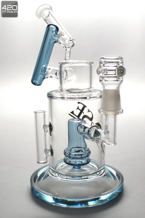 Pulse Glass - Double Showerhead Vapor Rig - 420Titanium