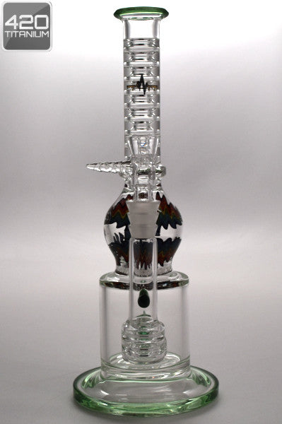 Pulse Glass - Double Barrel Stemline to Disc w/ Wig Wag V.2