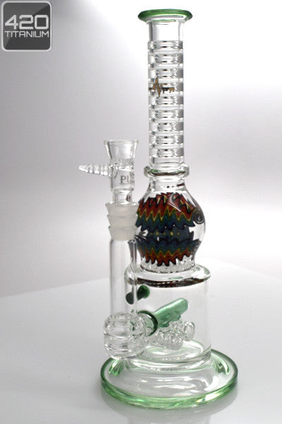 Pulse Glass - Double Barrel Stemline to Disc w/ Wig Wag V.2