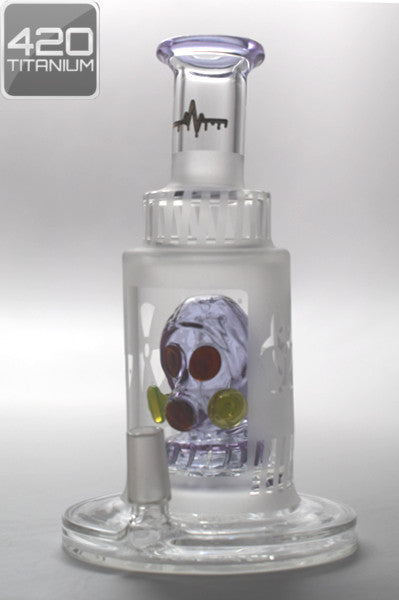 Pulse Glass - Mini Gas Mask Showerhead Shrub - Sandblasted