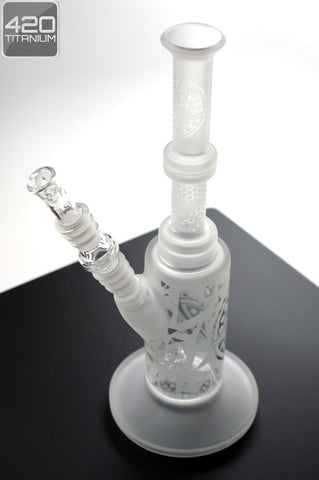 Pulse Glass - Mini Straight Shooter - Sandblasted